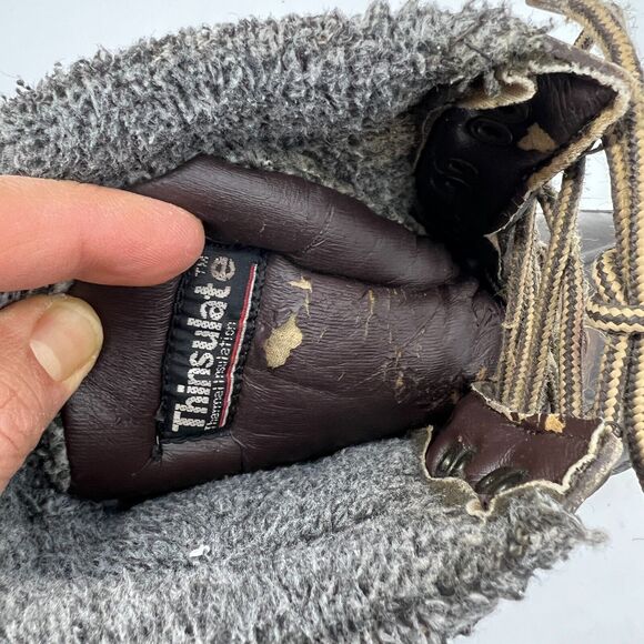 HH Brown Duck Boots Mens 7 Brown Insulated Waterproof Thinsulate Steel Shank - Picture 10 of 12